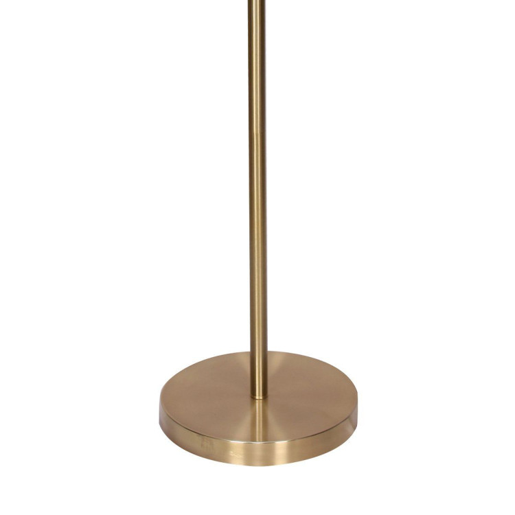 Sarantino Brushed Gold Height-Adjustable Metal Floor Lamp image 5