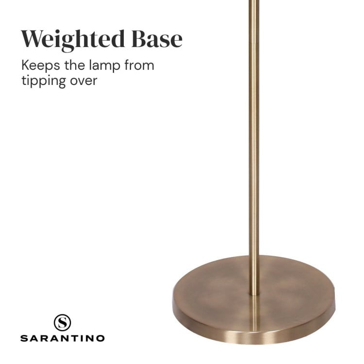 Sarantino Metal Floor Lamp - Antique Brass image 8