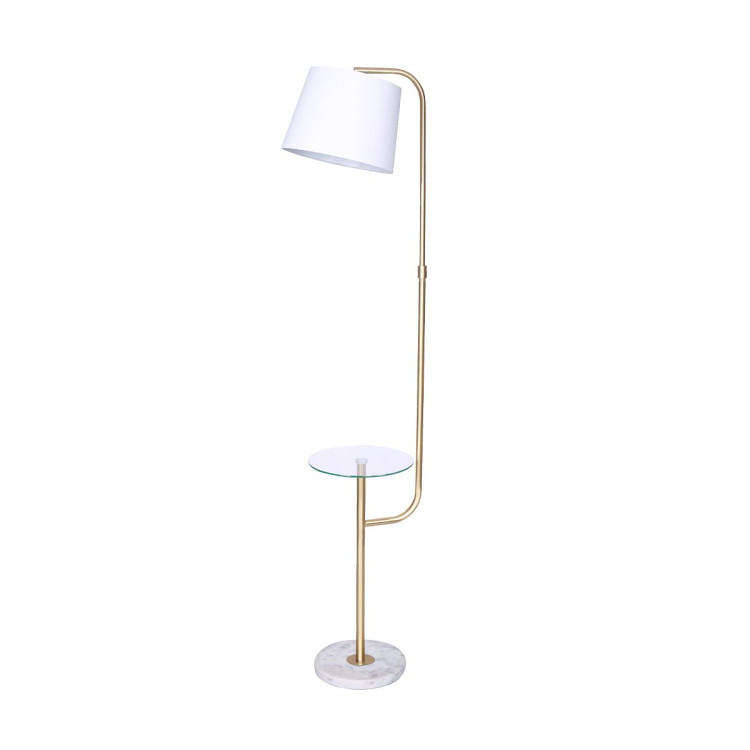 Sarantino Glass End Table Floor Lamp image 2