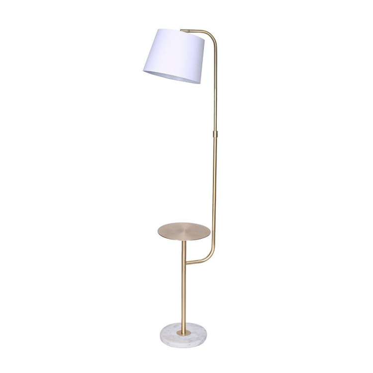 Sarantino Floor Lamp with Metal End Table image 2