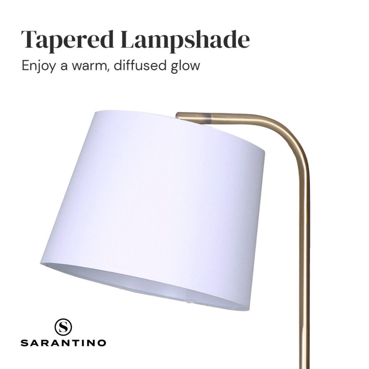Sarantino Floor Lamp with Metal End Table image 6