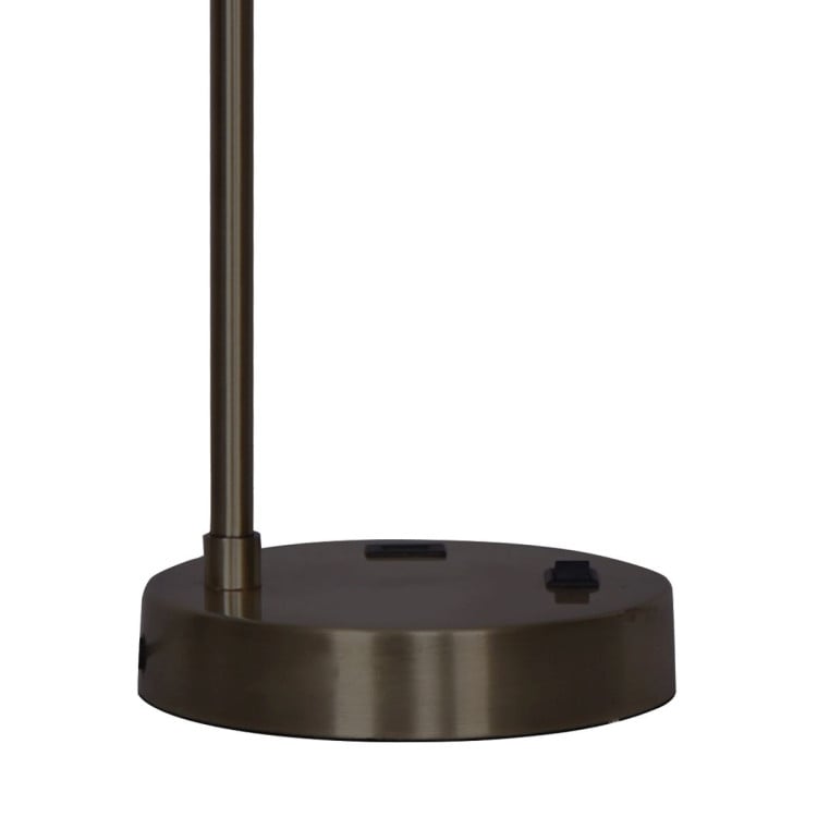 Sarantino Metal Task Lamp with USB Port - Bronze image 10