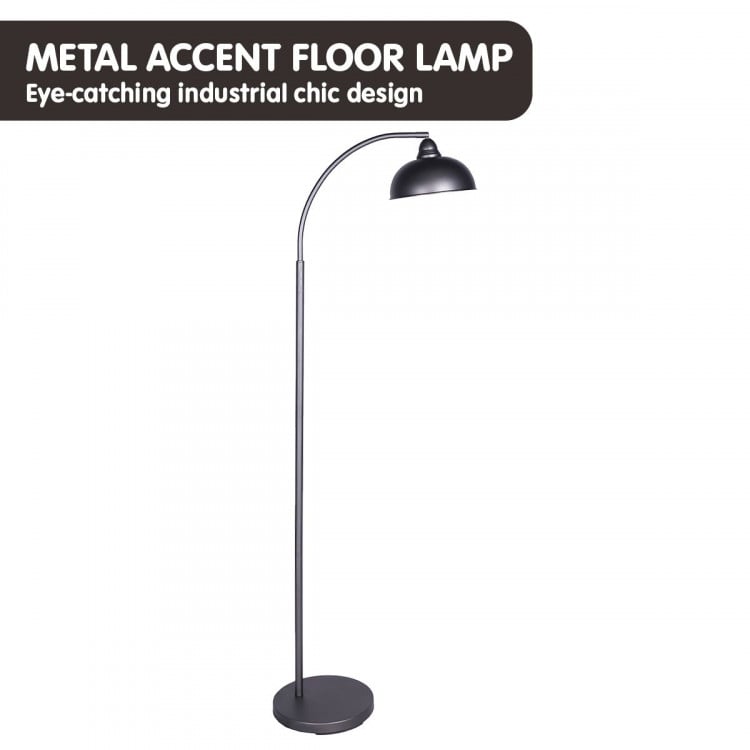 Sarantino Dark Grey Floor Lamp Industrial Chic Adjustable Angle image 4