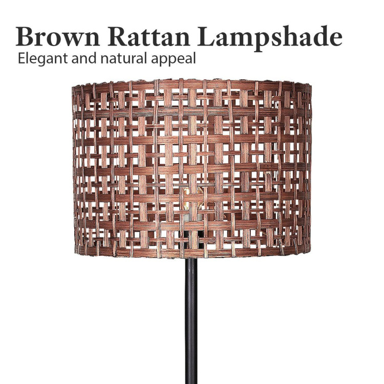 Sarantino Rattan Floor Lamp image 7