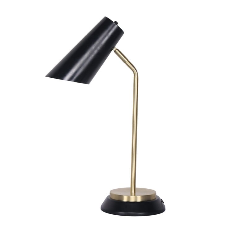 Sarantino Black/Brass Table Lamp image 2