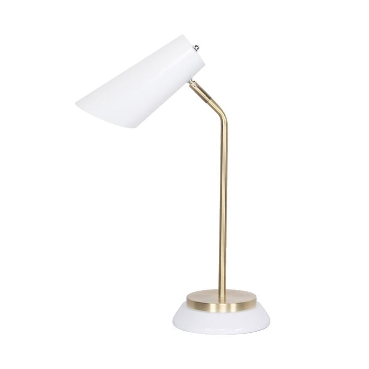 Sarantino White/Brass Table Lamp image 2