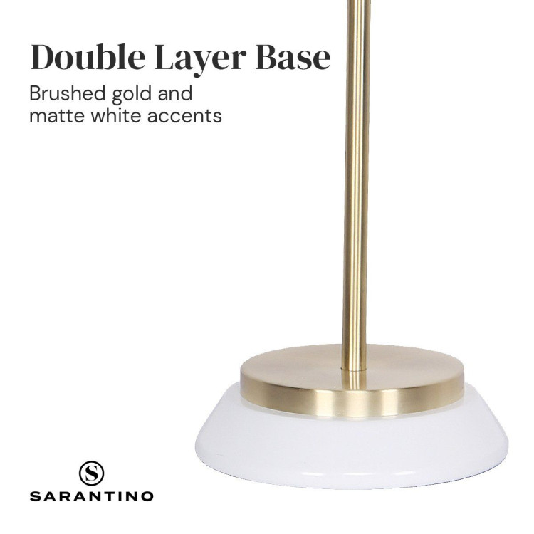 Sarantino White/Brass Table Lamp image 3