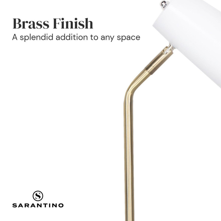 Sarantino White/Brass Table Lamp image 4