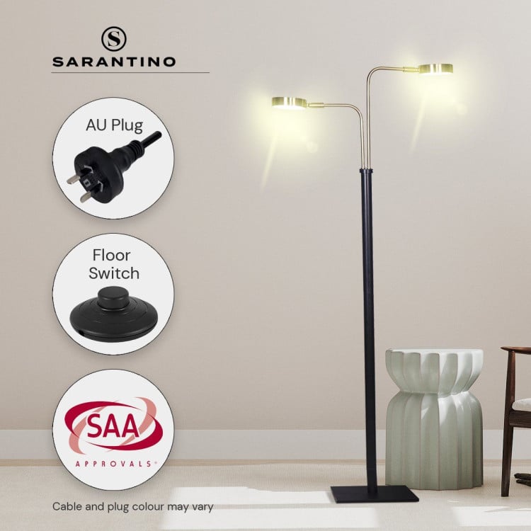 Sarantino LED Metal Floor Lamp image 7