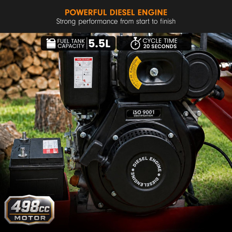 Yukon 60 Tonne Diesel Log Splitter with Hydraulic Lift 498cc Electric Key Start image 7