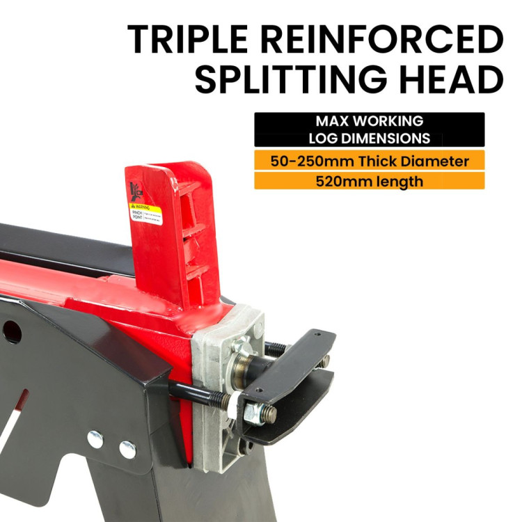 Yukon 7 Tonne 2000W Electric Hydraulic Log Splitter Wood Cutter w/ Side Protectors image 4