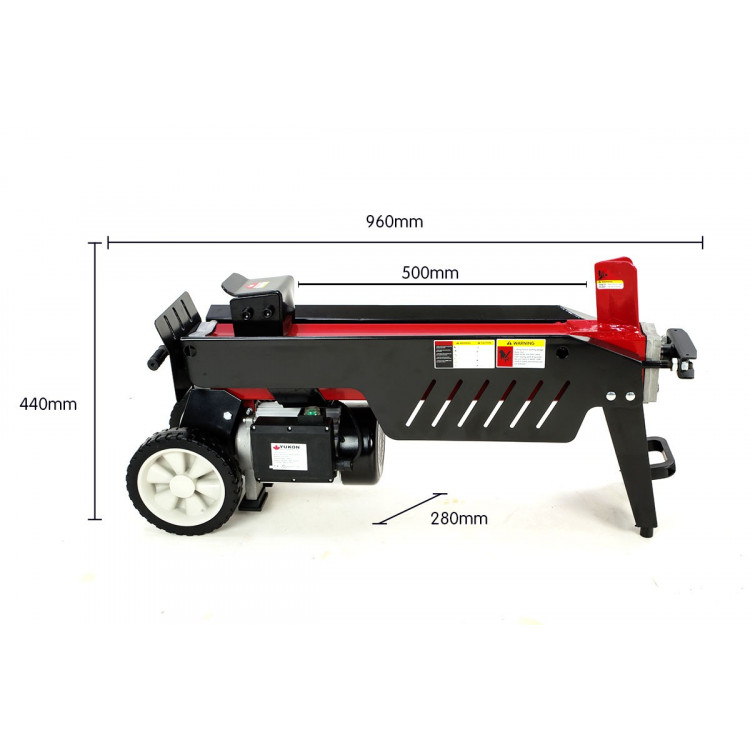 Yukon 7 Ton Electric Log Splitter with Side Protectors Axe Wood Cutter image 9