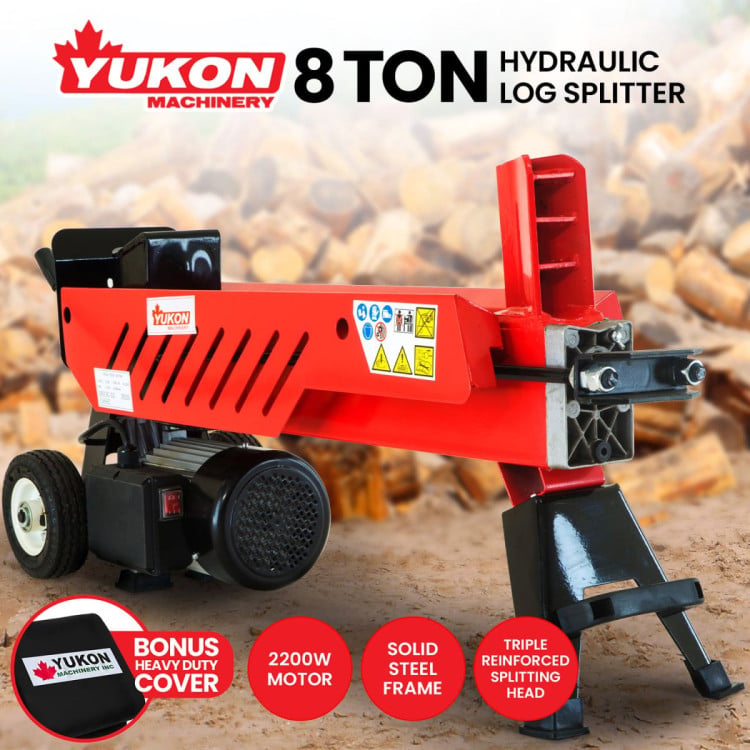 Yukon 8 Tonne 2200W Electric Hydraulic Log Splitter Wood Cutter image 17