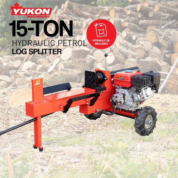 Yukon Petrol Log Splitter Wood Cutter 15 Ton image 6