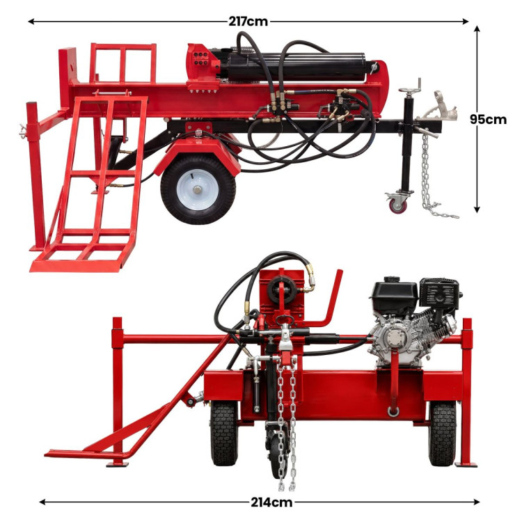 Yukon 60 Tonne Petrol Log Splitter with Hydraulic Lift 420cc image 3