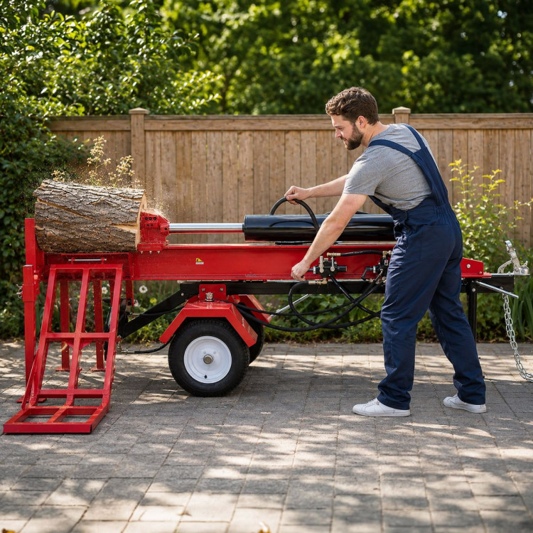 Yukon 60 Tonne Petrol Log Splitter with Hydraulic Lift 420cc image 14