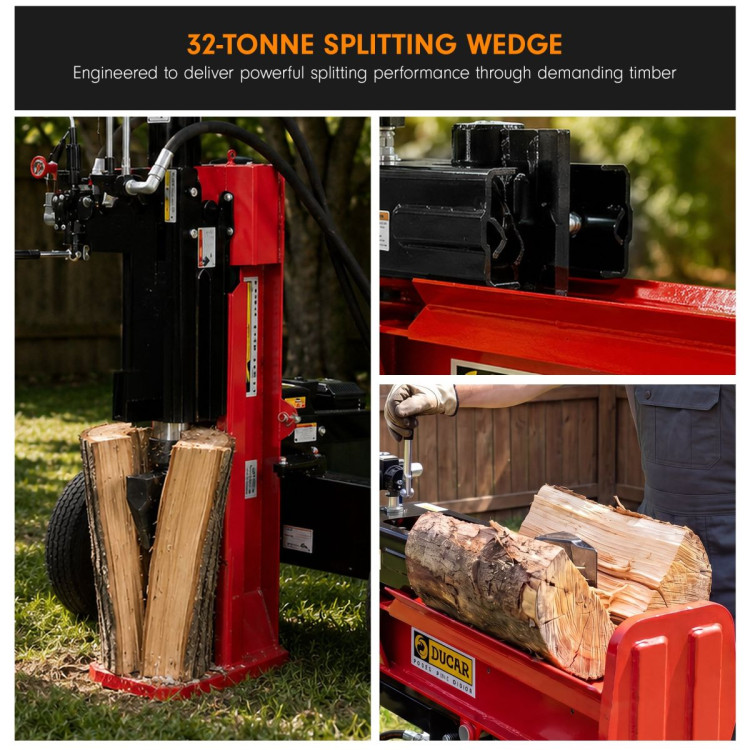 Ducar 32T Petrol Log Splitter with 212cc OHV Engine 8.5s Cycle Time image 8