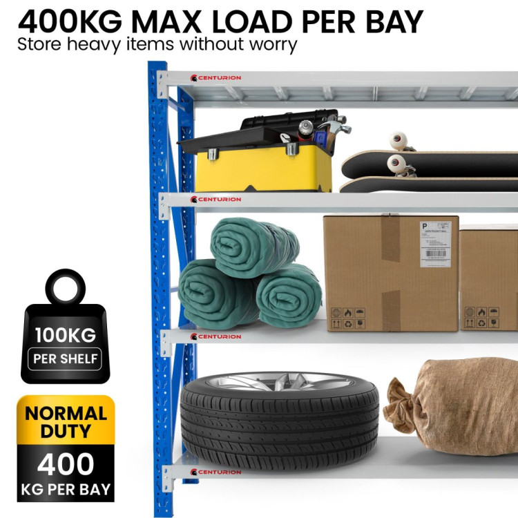 1 Bay Garage Storage Steel Rack Long Span Shelving 1.0m-wide 400kg image 8