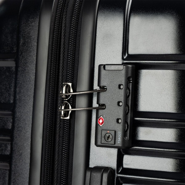 Olympus 3PC Noctis Luggage Set Hard Shell ABS+PC - Stygian Black image 12