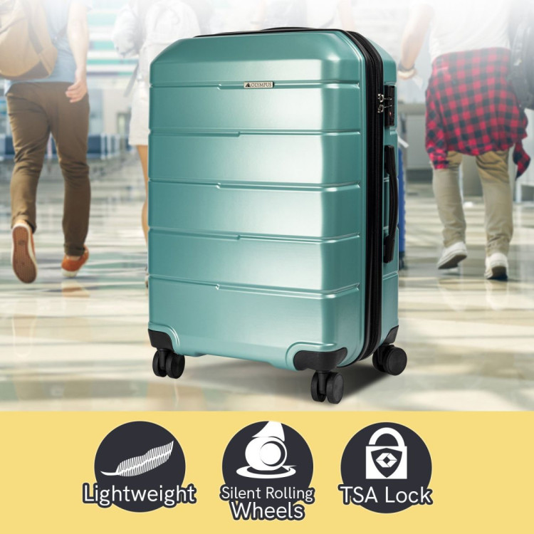 Olympus Artemis 24in Hard Shell Suitcase ABS+PC  Electric Teal image 4