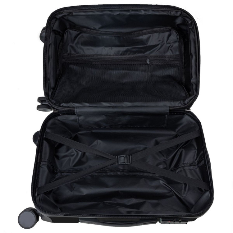 Olympus 3PC Artemis Luggage Set Hard Shell Suitcase ABS+PC  Jet Black image 13