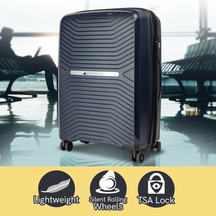 Olympus Astra 20in Lightweight Hard Shell Suitcase - Aegean Blue image 4