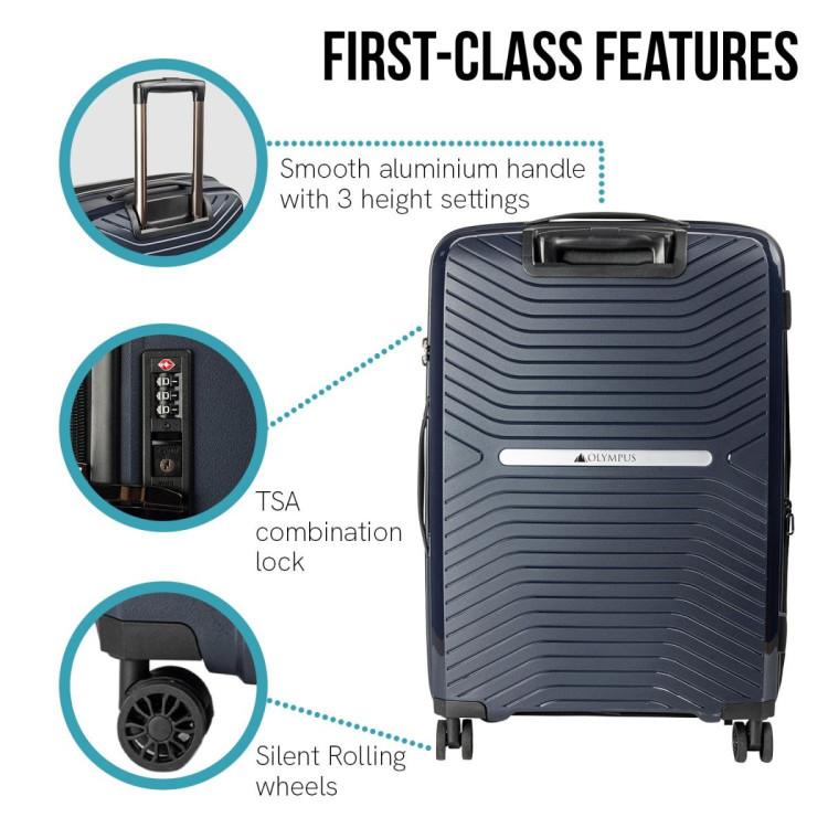 Olympus Astra 20in Lightweight Hard Shell Suitcase - Aegean Blue image 5