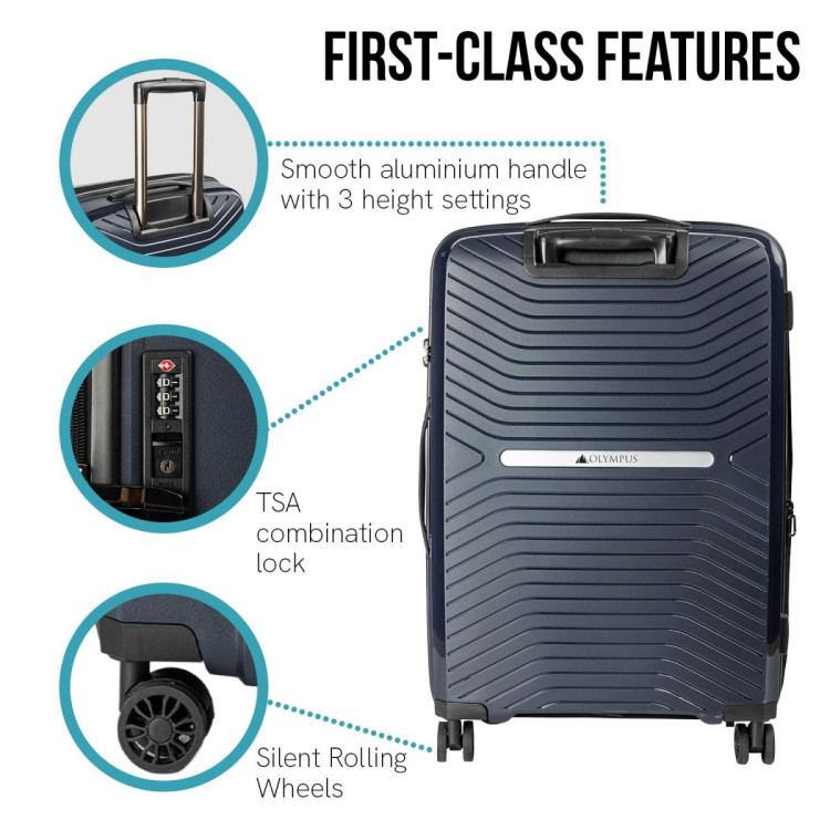Olympus  Astra 29in Lightweight Hard Shell Suitcase - Aegean Blue image 5