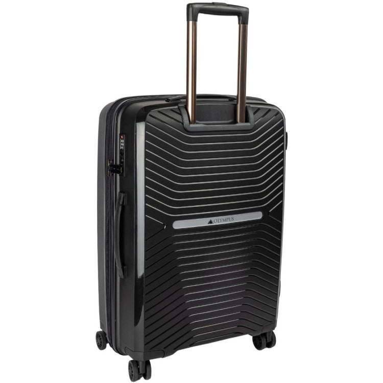 Olympus 3PC Astra Luggage Set Hard Shell Suitcase - Obsidian Black image 7