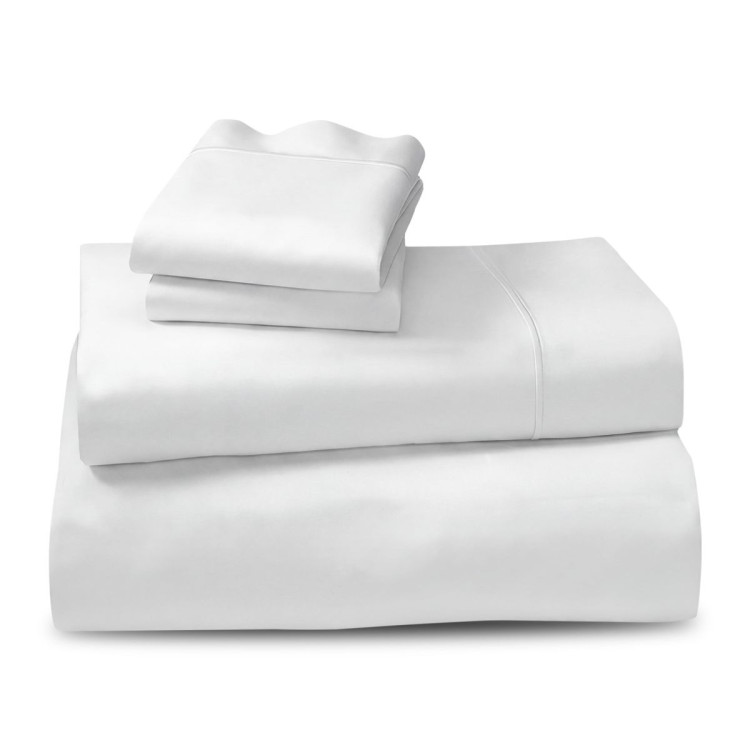 750 Thread Count Cotton Rich Queen Bed Sheet Set 4 Piece Gift Pack - White image 3