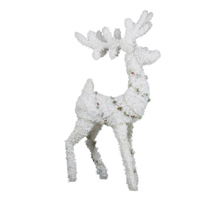 120cm Snowy Christmas Reindeer with Lights image 3
