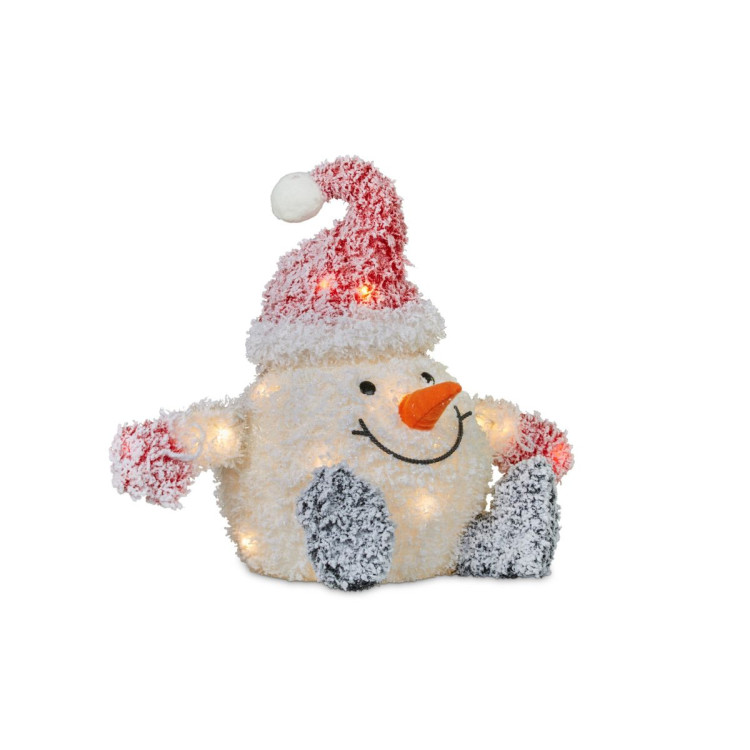52cm Christmas Snowball Man with Lights image 2