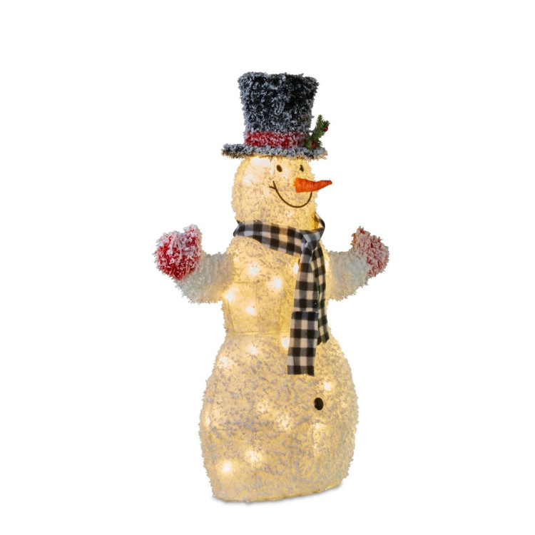 100cm Christmas Snowman with Lights image 3