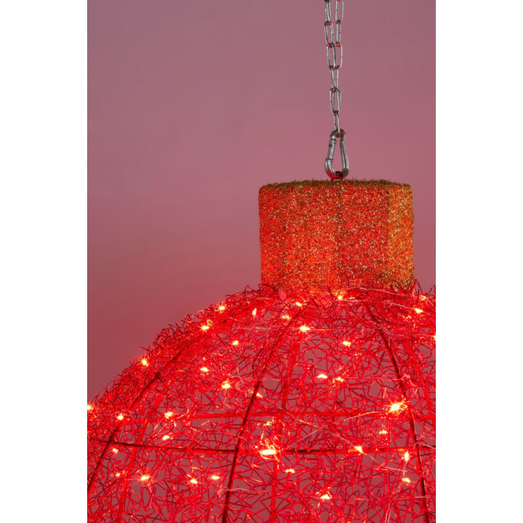 Christmas Display Bauble with Red Lights- Indoor/Outdoor - 50cm image 4