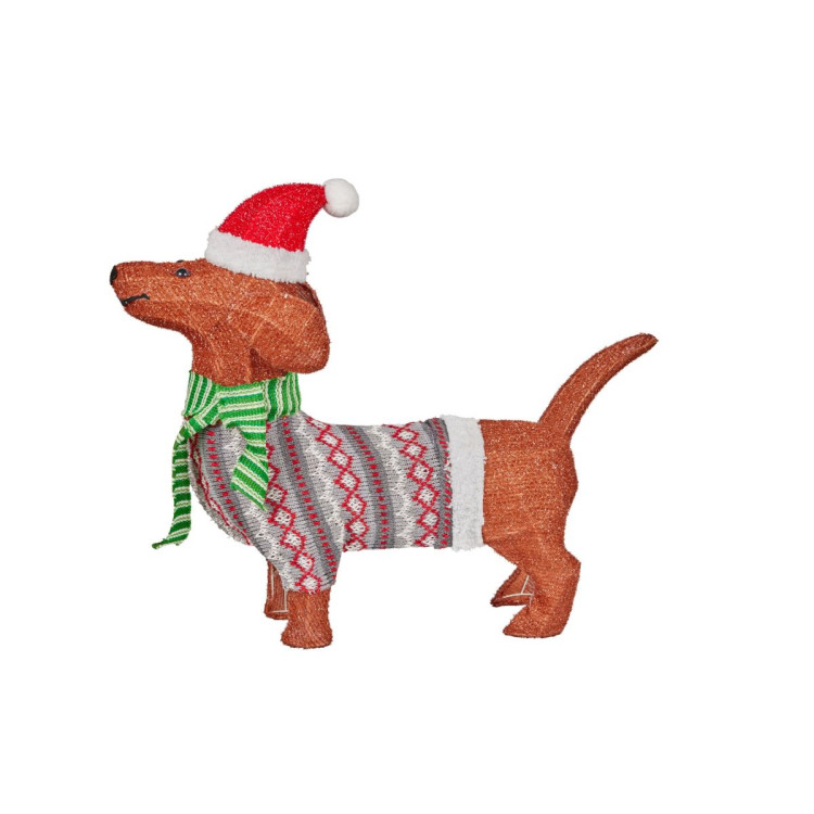 Christmas Dachshund Display with Lights - Indoor/Outdoor 57cm image 4