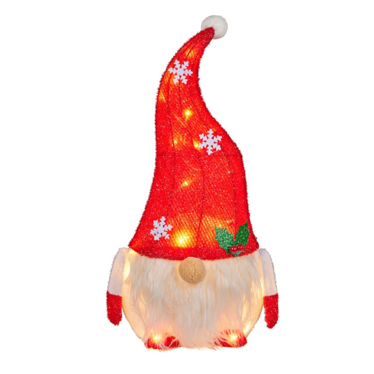 Christmas Gnome Display with Lights - 51cm image 3