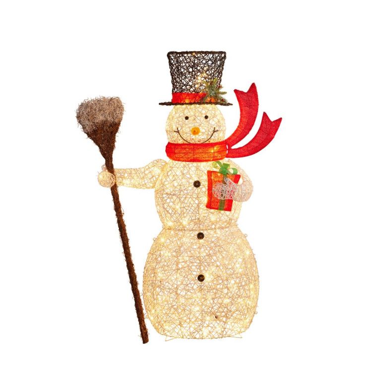 Christmas Snowman Display with Lights- Indoor/Outdoor 150cm image 3