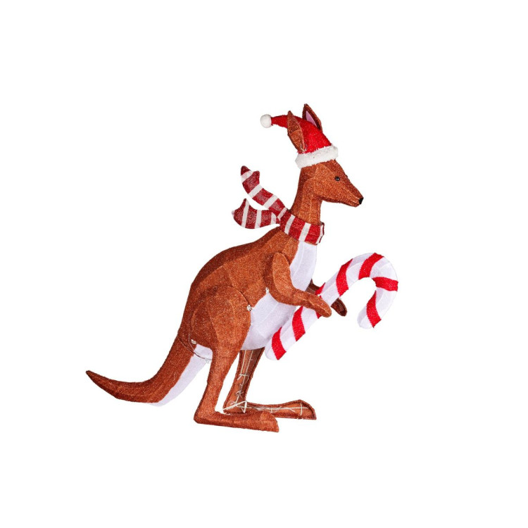 Christmas Kangaroo Display with Lights Indoor/Outdoor 99cm image 3
