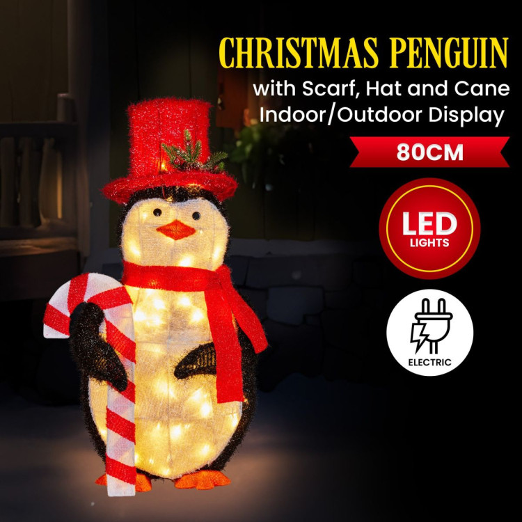 Christmas Penguin Display with Lights Indoor/Outdoor 80cm image 4