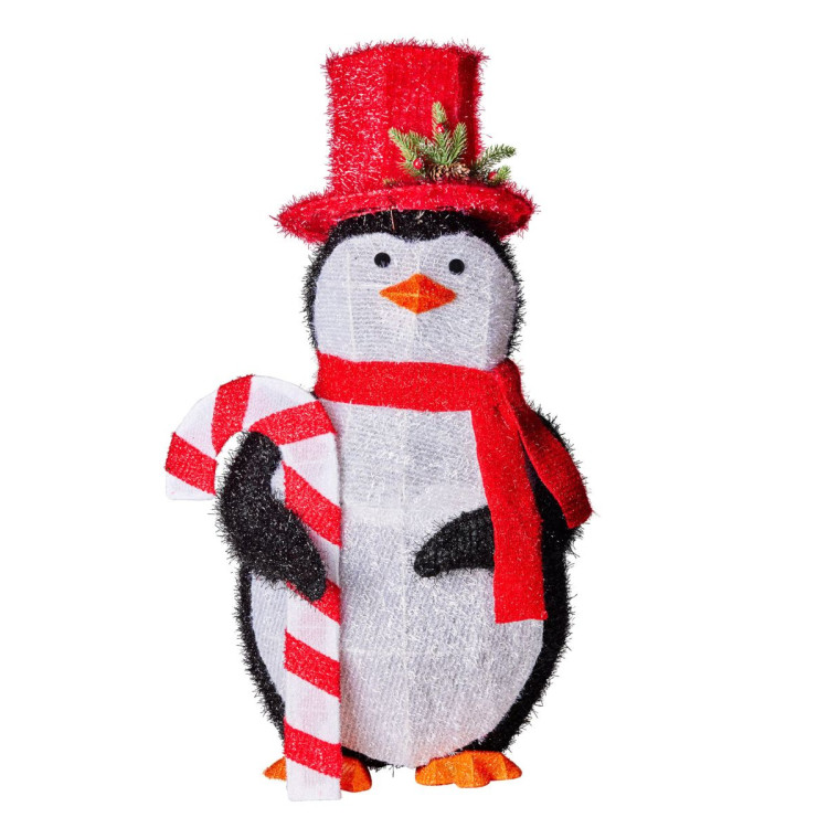 Christmas Penguin Display with Lights Indoor/Outdoor 80cm image 3