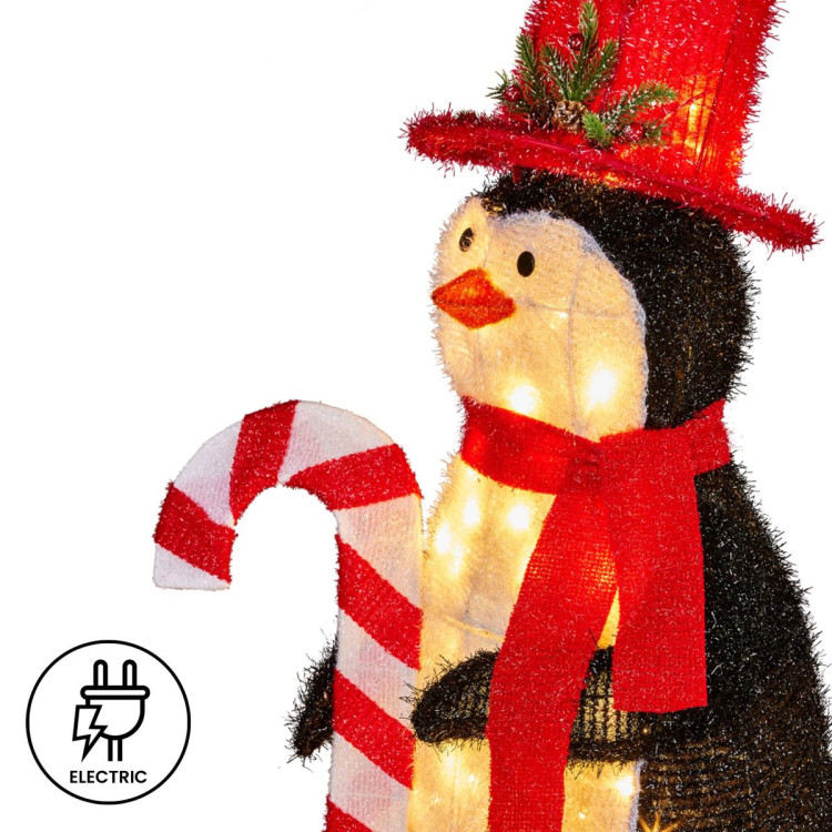 Christmas Penguin Display with Lights Indoor/Outdoor 80cm image 6