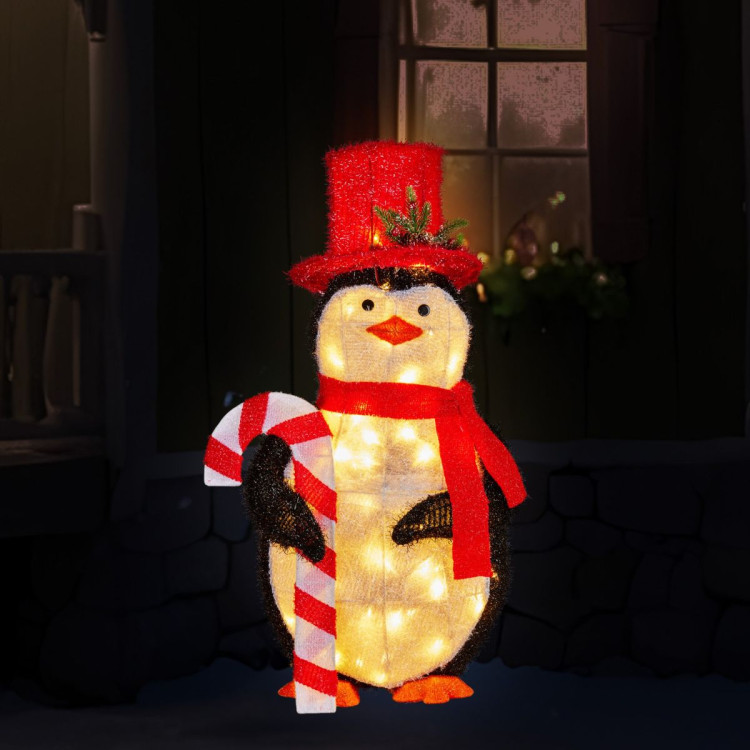 Christmas Penguin Display with Lights Indoor/Outdoor 80cm image 8