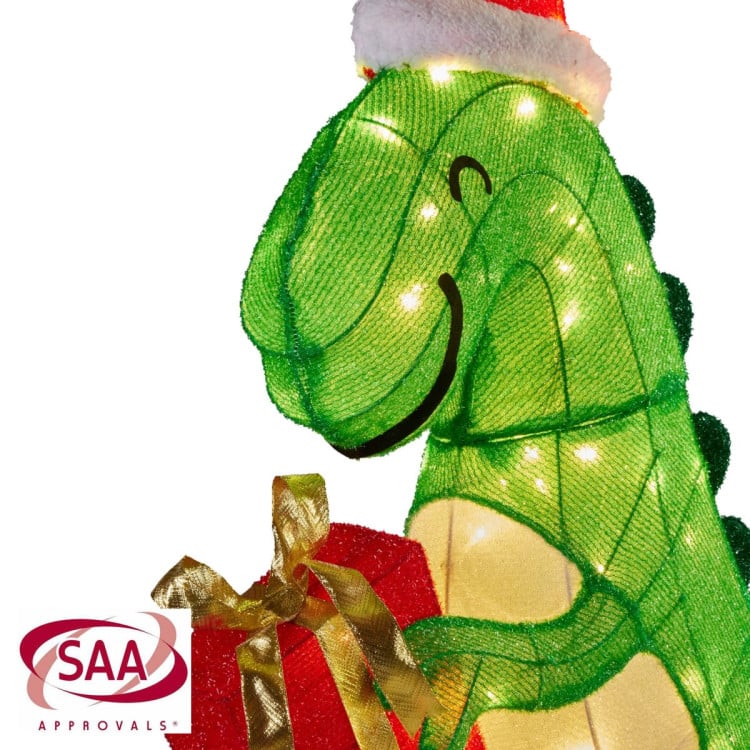 Christmas Dinosaur Display with Lights - 90cm image 7