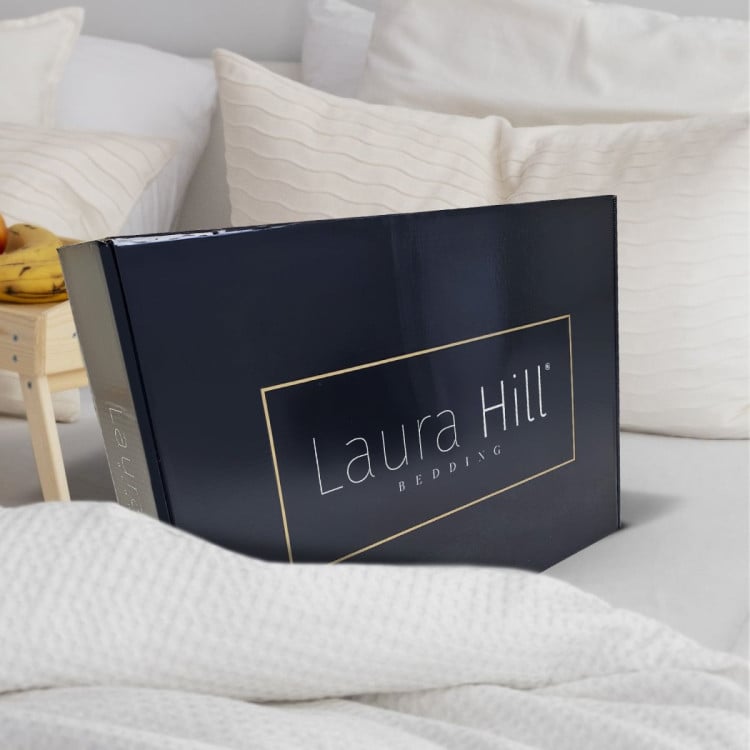 Laura Hill 600GSM Double-Sided Queen Size Faux Mink Blanket - Green image 8