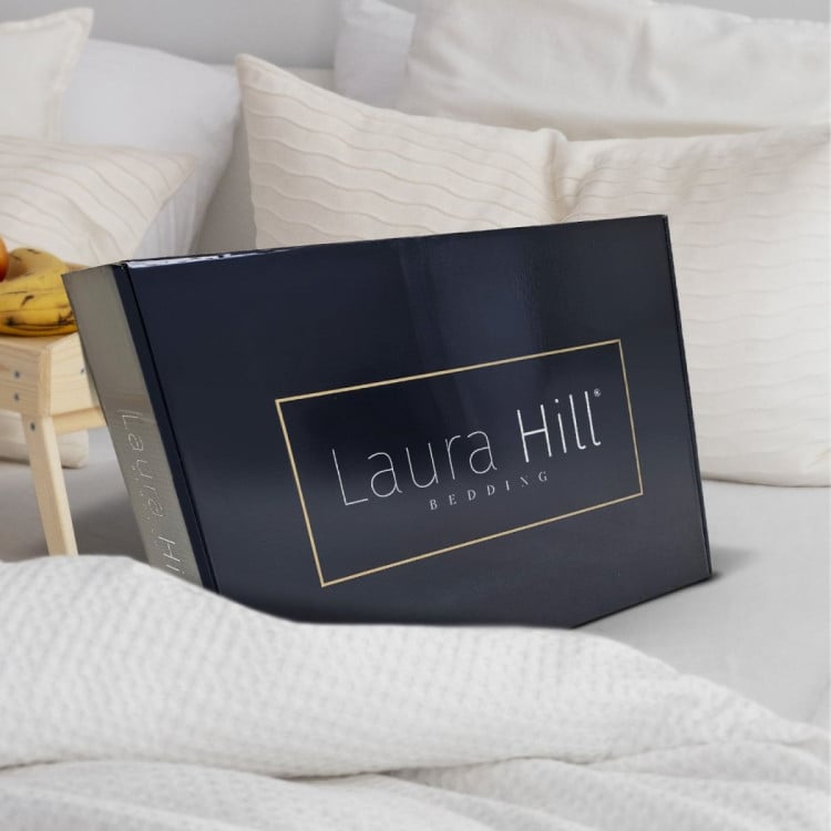 Laura Hill 600GSM Large Double-Sided Faux Mink Blanket - Chocolate image 9