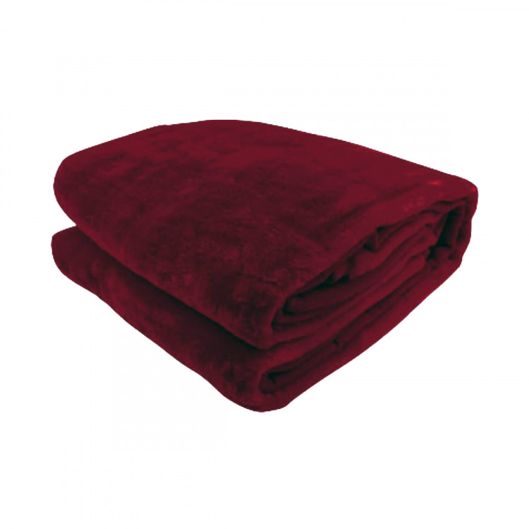 800GSM Heavy Double-Sided Faux Mink Blanket - Red image 3