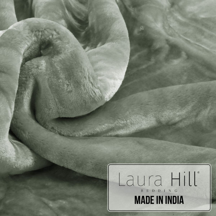 Laura Hill 800-GSM Mink Blanket Queen Size Double-Sided Soft Plush Bed Faux Throw Rug 220 X 240cm Heavy Sage image 7