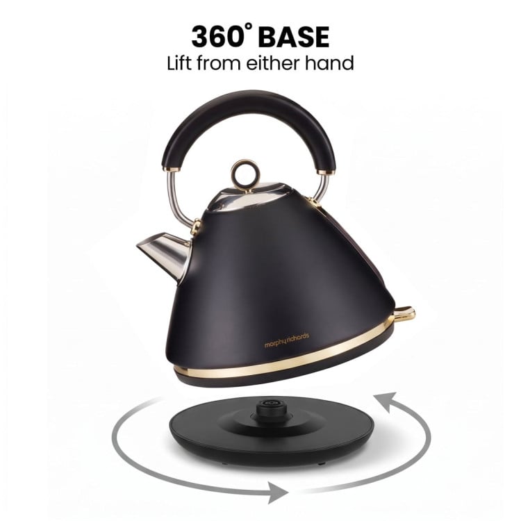 Morphy Richards Ascend Soft Gold Kettle Toaster Set 1.5L Electric Jug & 4-Slice Toaster Satin Black image 8