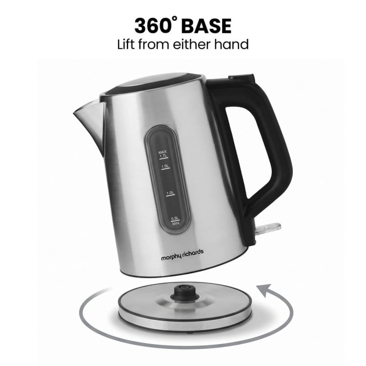 Morphy Richards Equip Stainless Steel Kettle and Toaster Set - 1.7L Jug Kettle & 2 Slice Toaster Breakfast Pack image 8