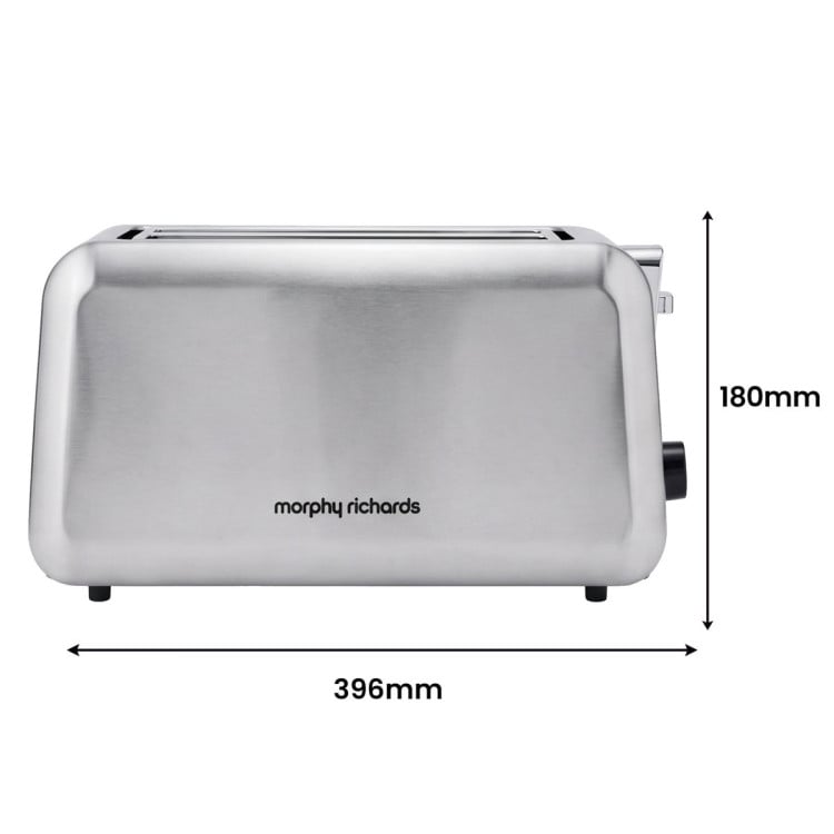 Morphy Richards Equip Stainless Steel Kettle and Toaster Set 1.7L Jug Kettle & 4 Slice Long Slot Toaster Bundle image 6